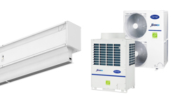 Heat pump air curtain Invisair VRF for CARRIER