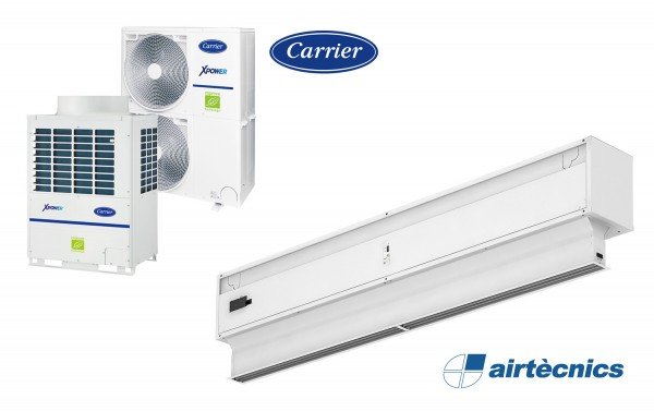Invisair VRF Türluftschleier für Wärmepumpe CARRIER