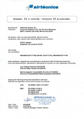 Declaracion conformidad Airtècnics Export - Transformador Wellisair