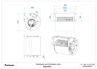 Dimensiones Kleenfan