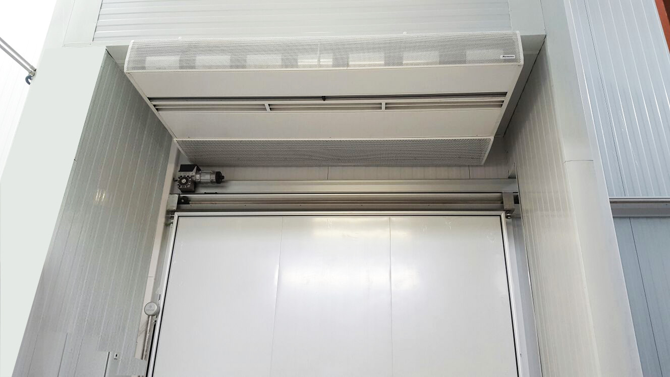 air curtain application cold storage