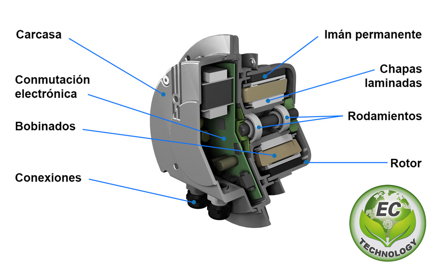 Cómo funciona un motor eléctrico: tipos y partes